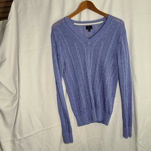 Banana Republic Monogram Mens Linen V Neck Sweater